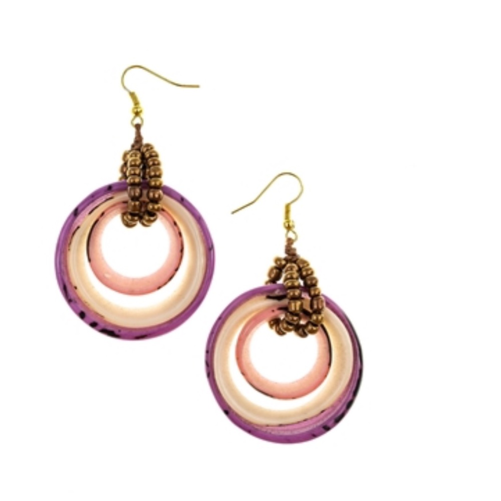 Organic Tagua Jewelry- Sarah Earrings